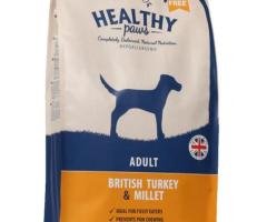 British Turkey and Millet Adult Dog Food 12kg - Healthy Paws Dog Food Cyprus